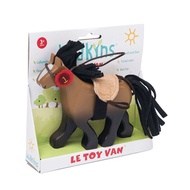 Le Toy Van Brown Budkin Horse with Saddle – Children’s Toys | For Dolls Houses or Farms | Budkins Accessories Sets