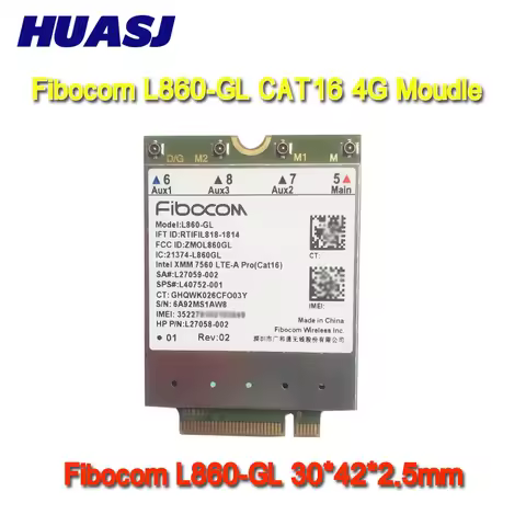 Huasj L850-GL LT4120 L860-GL USB 3.0 4G Moudle cat 16 LTE Moudle FDD-LTE TDD-LTE SPS L40752-001 9178