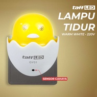 Lampu Tidur LED Sensor Cahaya Model Ayam - Cahaya Kuning
