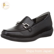 Wide 3E Waterproof Insole Bit Loafers with 4.0cm Heel (Available in Sizes 22.0cm to 25.0cm)