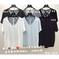 SEP04 19051 40-80Kgs Lace Patchwork T-shirt P52xL62cm