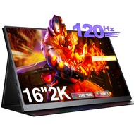 UPERFECT 16 Portable Monitors 2K 120Hz IPS gaming displays with speaker For PS5/4/3 Swtich Xbox Laptop Mac PC