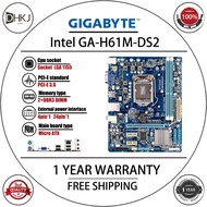 USED Gigabyte GA-H61M-DS2 motherboard H61M H61 DDR3 LGA 1155 pin motherboard M-ATX Core i7/Core i5/C