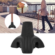 aoke Cane Tip - Tripod Design Nonslip Rubber Replacement Foot Pad for Walking Canes Stable Three Poi