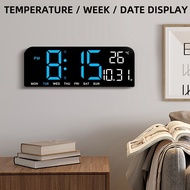 TIMESS Large Digital Alarm Wall Clock, Large LED/dual Alarm/brightness Adjustment/date/daylight Savi