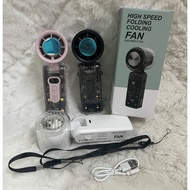 FC8 High-Speed Ice Cooler Fan Large battery Neck Hanging Fan AI-Powered 100-Speed Cooling Portable H