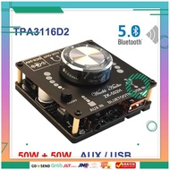 RCHMDSHP Wuzhi Audio Bluetooth 5.0 Amplifier 2.0 2x50W TPA3116D2 - 502H