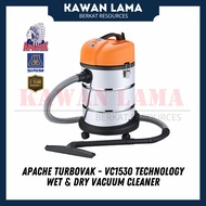 APACHE TurboVAK VC1530 Technology Wet And Dry Vacuum Cleaner Professional Heavy Duty Professional Fo