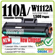 Compatible To HP W1112A 110A W1112X W1112XL W1112XXL Laserjet 108A 108w MFP136 MFP 136a 136w Printer
