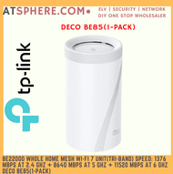 TP-LINK Tplink BE22000 Tri Band Whole Home Mesh Wi-Fi 7 System Speed 21536Mbps Over 100 Device Deco 