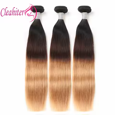 1/2/3PCS 1B/4/27 Bone Straight Human Hair Bundles 100g/PC Brazilian Virgin Hair Double Weft Hair Ext