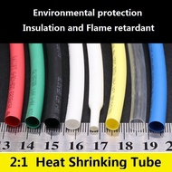 Diameter 5.5mm Heat Shrink Tube 2:1 Polyolefin Insulation Thermal Cable Sleeve  Wire Protector Wrap Cover DIY Connector Repair-5/20Meter