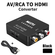 【Ready Stock】AV RCA to HDMI Converter 1080P Mini RCA Composite CVBS AV2HDMI Video Audio Adapter Retr