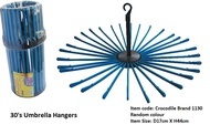 20/24/30pcs Thick Umbrella Hanger / Cloths Hanger / Tebal Plastic Hanger / Penyidai Baju / Dry Cloth