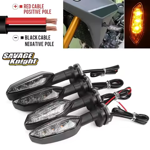 2024 Front Rear Flasher LED Motorcycle Turn Signal Light For YAMAHA FZ1 FZ03 FZ6 FZ07 FZ8 FZ09 FZ10
