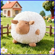 Round Sheep Plushie Cute Round Fluffy Sheep Stuffed Animal Soft Pillow Toy