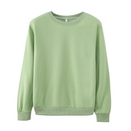 Korean Solid Color Plain Fleece Round Collar Sweatshirt  Men's and Women's Sweater Puncak Lelaki Dan