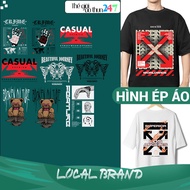 [Image ironed, heat pressed] Streetwear 21 shirts and pants ironed with iron, iron