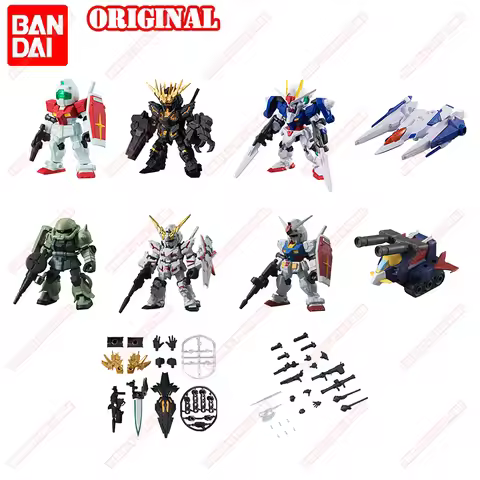 BANDAI Original GUNDAM MSE01 RX-78 Zaku Unicorn Gashapon Action Figures Anime Figurine Toys