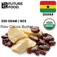 Raw Cocoa Butter [Prime Pressed] Chocolate smell (Organic Certified) Ghana Food Grade