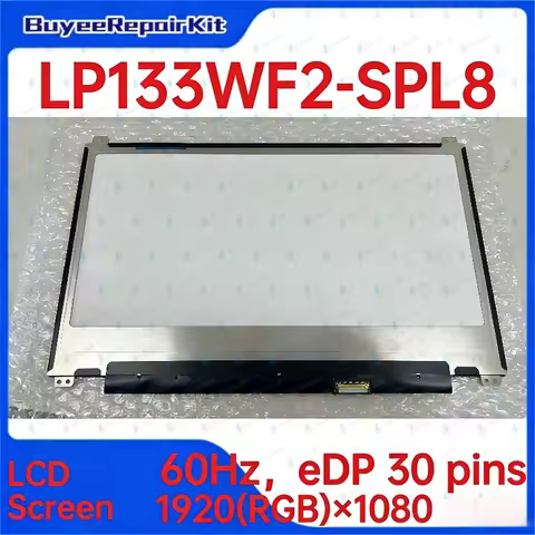13.3''Inch Laptop LCD Screen LQ133M1JW33 LP133WF2 SPL8 LP133WF2-SPL8 (SP)(L8) LQ133M1JW28 1920X1080 