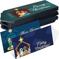 Noveread 150 Pcs Nativity Christmas Money Envelopes 6.5x2.88'' Cash Gift Card Holders Gift Envelops 