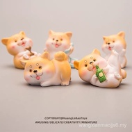 New Shiba Inu Decoration Model Resin Doll Cute Doll Akita Inu Car DIY Decoration Desktop Decoration