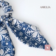 Blue Harmony Scrunchie: Ribbon Bunny series