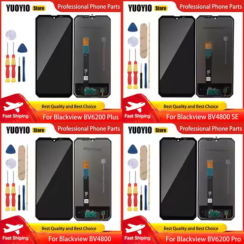 Touch Screen For Blackview BV6200 BV6200 Plus BV4800 SE BV4800 Pro LCD Display Digitizer Assembly Re