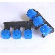 3-way air faucet 3-lane faucet 3-hole aerator air faucetbiru biru