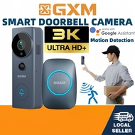 GXM 5MP 3K Smart Doorbell Camera D3 Pro Ultra HD+ Motion Detection Infrared Night Vision CCTV Camera
