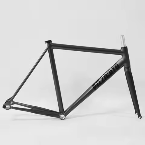 Low Price Clearance PIZZ T1 Gray 700C Fixed Gear Bicycle Frameset 52cm Aluminium Track Fixie Bike Fr