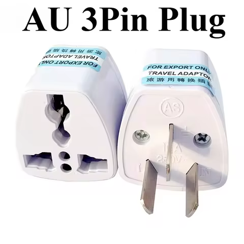 Australia Power Plug Universal 3/2Pin UK/US/EU to AU NZ AC Ground Adapter Travel Converter For Mobil