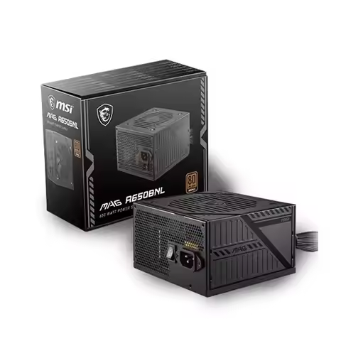 MSI MAG A650BNL Blcak 650W 80 PLUS BRONZE Active PFC OCP / OVP / OPP /SCP / UVP Computer Power Suppl