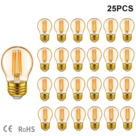 Led Filament Edison Bulb G45 Mini Globe 4W 6W E27 Dimmable Vintage Led Lamp 2700K Warm White For Str