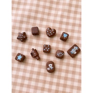 (1 pcs) Brown Gado-Gado Beads