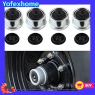 [YAFEXHM] 4Pcs 1.98 Inch Trailer Axle  Cap Cup Grease Cover for Camper RV Boat Trailer
