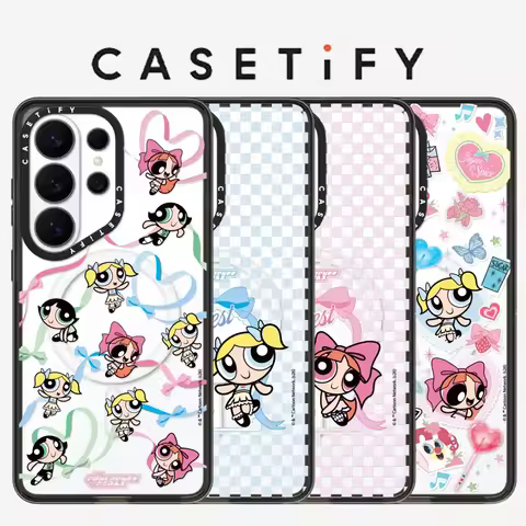 CASETiFY The Powerpuff Girls Cartoon Series Magnetic Drop-proof Case for Samsung Galaxy S23 S24 S25 
