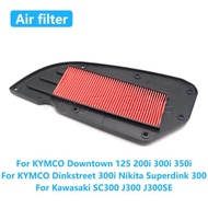 Motorcycle Accessories Air Filter For KYMCO Downtown 125 200i 300i 350i Nikita Superdink 300 For Kaw