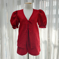 Grazy SG006 ชุดเซตลายกุหลาบที่น่ารักเกินต้าน!