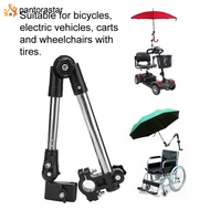[pantorastar] Wheelchair Stroller Bicycle Umbrella Attachment Handle Bar Holder Clamp Supporter Connector for Elderly Wheelchair Accessory