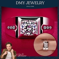 DMY Jewelry Silver 925 Original/Cincin Suasa Lelaki Original/Diamond Cool Men Ring