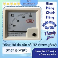 Hz Frequency Meter 45-65Hz measuring range 96x96 face, Hz meter