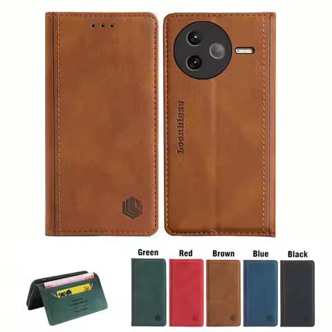 Redmi K80 Wallet Flip Case For Xiaomi Redmi K80 Phone Cover Etui Redmi K80 Pro Case Redmi K80 K 80 R