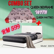[Mr 99 Furniture]Queen Divan Bed Frame with Queen Mattress 8 inch/Katil dengan Tilam 8"