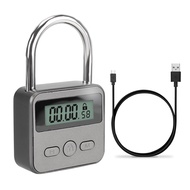 Smart Time Lock LCD Display Electronic Timer Switch USB Rechargeable Timer Padlock Travel Electronic