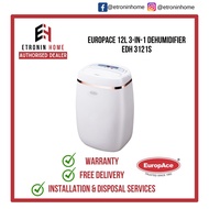 EuropAce 3-in-1 Dehumidifier EDH 3121S