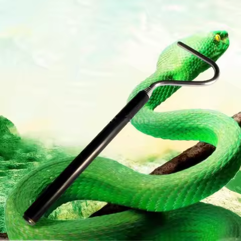 1Pcs Snake Hook Snake Remover Retractable Professional Snake Catching Tool Reptiles Stainless Steel 