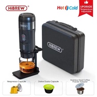 HiBREW Portable Coffee Machine for Car &amp; Home, DC12V Expresso Coffee Maker Fit Nexpresso Dolce Pod Capsule Coffee Powder H4A