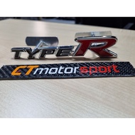 [READY STOCK] [LOCAL SELLER] CT CONCEPT HONDA CIVIC TYPE-R LOGO EMBLEM FOR FRONT GRILL METAL TYPE
